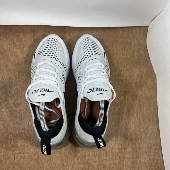 Nike Air Max 270 Women's Size 10 AH6789-100 White Black Running Athletic Shoes - Picture 5 of 9